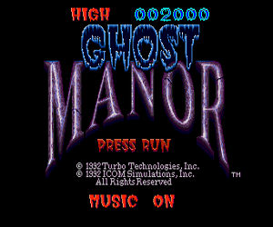 Ghost Manor (USA) Screenshot
